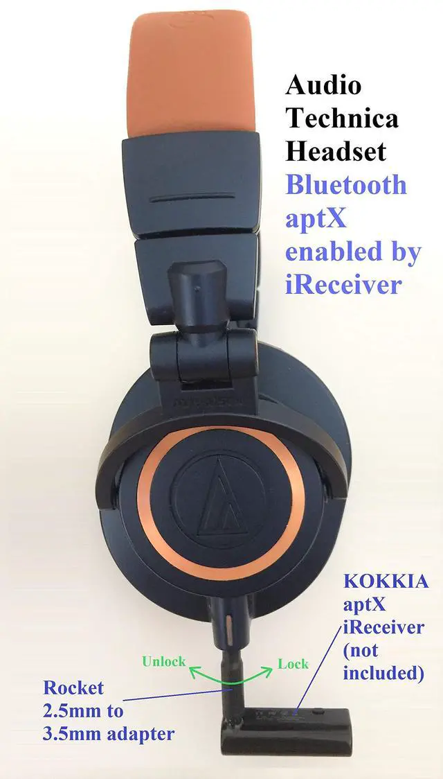 Alt view image 5 of 6 - Rocket 2.5mm Male to 3.5mm Female Adapter (Single Body with no Joints): Extremely Versatile for Attachment to headsets/Devices with 2.5mm Audio Port
