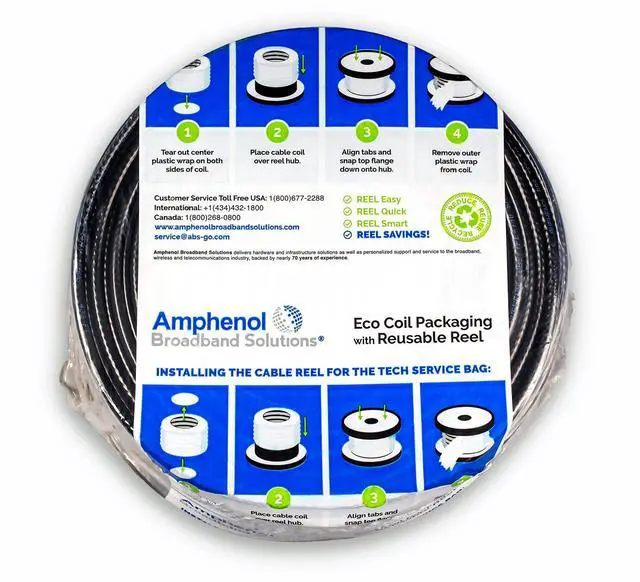 Main image of Kit of Amphenols Innovative and Sustainable Tech Service Bag 500 feet of Black Drop Cable