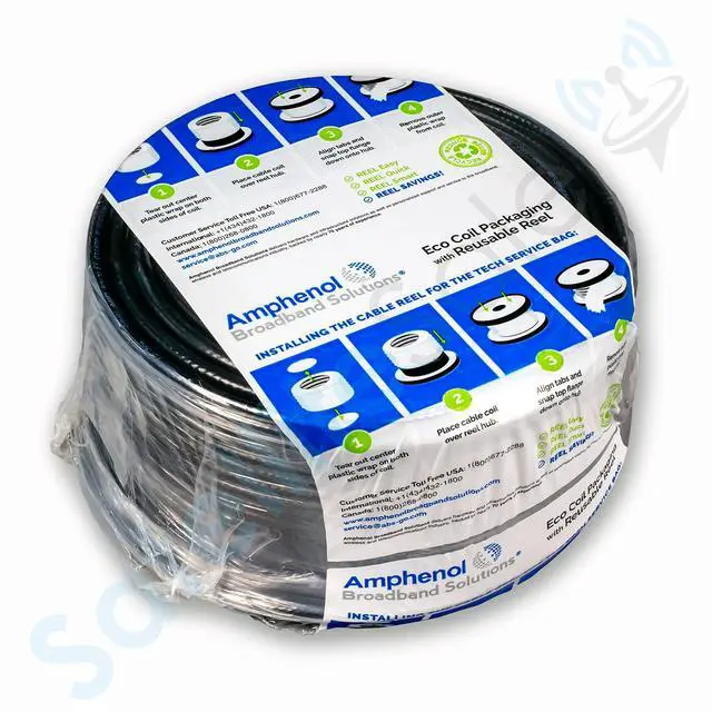 Alt view image 5 of 5 - Kit of Amphenols Innovative and Sustainable Tech Service Bag 500 feet of Black Drop Cable