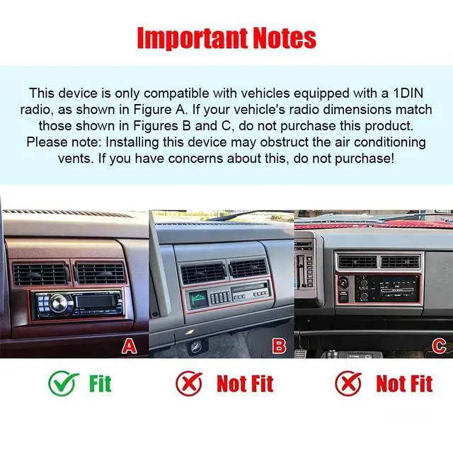 Alt view image 7 of 7 - Single Din Car Stereo for 1989-1994 Ford Ranger Touchscreen | Wireless CarPlay & Android Auto,9" Touch screen,1 Din Car Audio Receivers w/Bluetooth Mirror Link SWC FM AM Back Camera