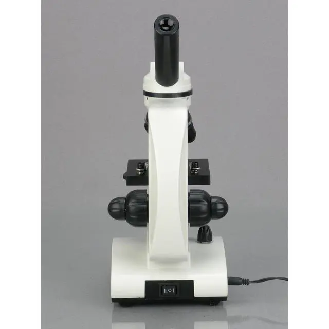 Alt view image 3 of 7 - M160C-2L-PB10 Cordless Compound Monocular Microscope, WF10x | 40X-1000X Magnification Range Compound Biological Microscope Cordless Battery Powered Built-In LED Illumination