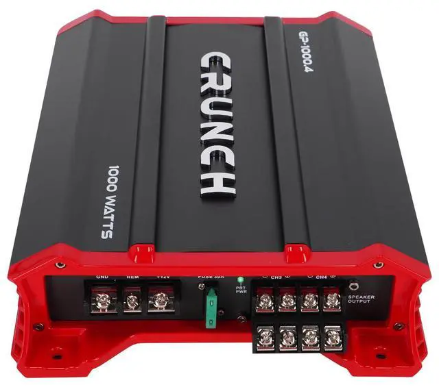 Alt view image 6 of 7 - Car Audio Bundle with Crunch GP-1000.4 1000W 4-Channel Amplifier Class A/B, Built-in Crossover, Rockville RWK82 8 Gauge 4-Channel Wiring Kit with (2) RCA Cables (2 Items)