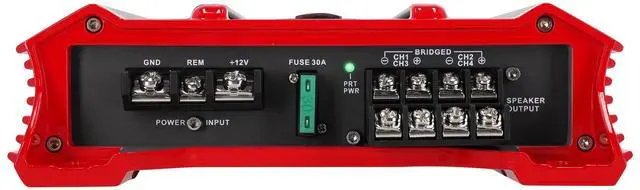 Alt view image 7 of 7 - Car Audio Bundle with Crunch GP-1000.4 1000W 4-Channel Amplifier Class A/B, Built-in Crossover, Rockville RWK82 8 Gauge 4-Channel Wiring Kit with (2) RCA Cables (2 Items)