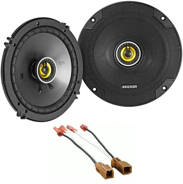 Main image of Pair 46CSC654 CSC65 6.5" 6-1/2" 600 Watt 4-Ohm Car Audio Coaxial Speakers Bundle with METRA 72-7400 Speaker Harness Connector Compatible with Mazda/Nissan