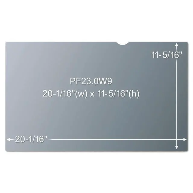 Alt view image 3 of 3 - Privacy Filters for 23.0 Inch Widescreen Monitor, 16:9 Aspect Ratio | Reversible Gloss/Matte, Reduces Blue Light, Screen Protection, (PF230W9B)