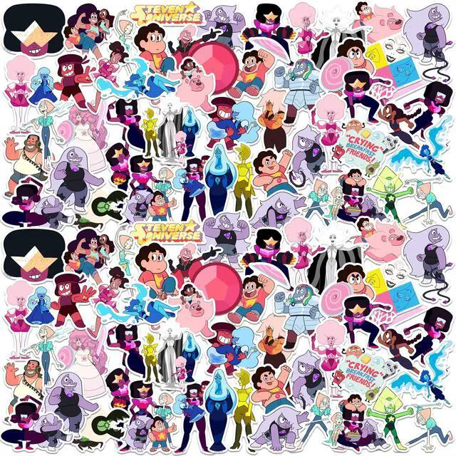 Main image of Steven Universe Set 1 200 Vinyl Stickers Waterproof Die-Cut Decals Laptop