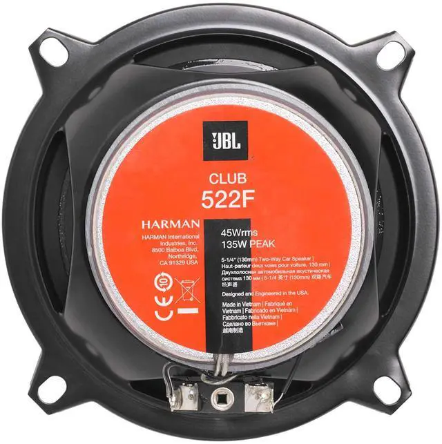 Alt view image 4 of 4 - Club 522F - 5", Two-way Component Speaker System (No Grill)