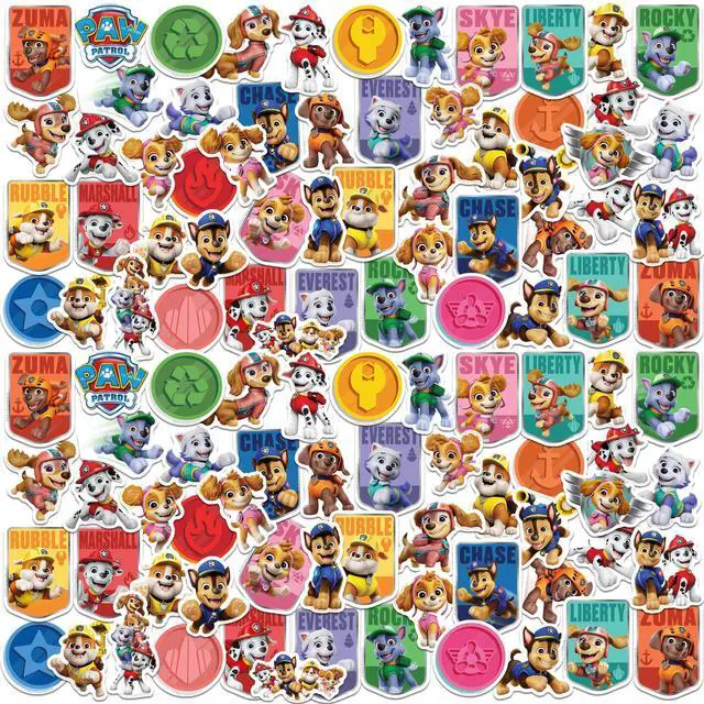 Main image of PAW Patrol to The Rescue 100 Vinyl Stickers Waterproof Die-Cut Decals Car