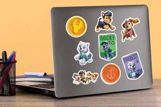 Alt view image 5 of 6 - PAW Patrol to The Rescue 100 Vinyl Stickers Waterproof Die-Cut Decals Car
