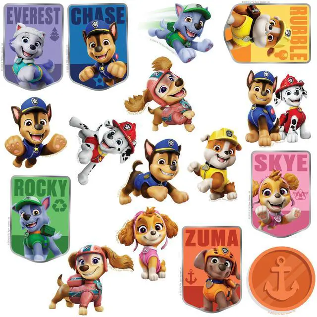 Alt view image 4 of 6 - PAW Patrol to The Rescue 100 Vinyl Stickers Waterproof Die-Cut Decals Car