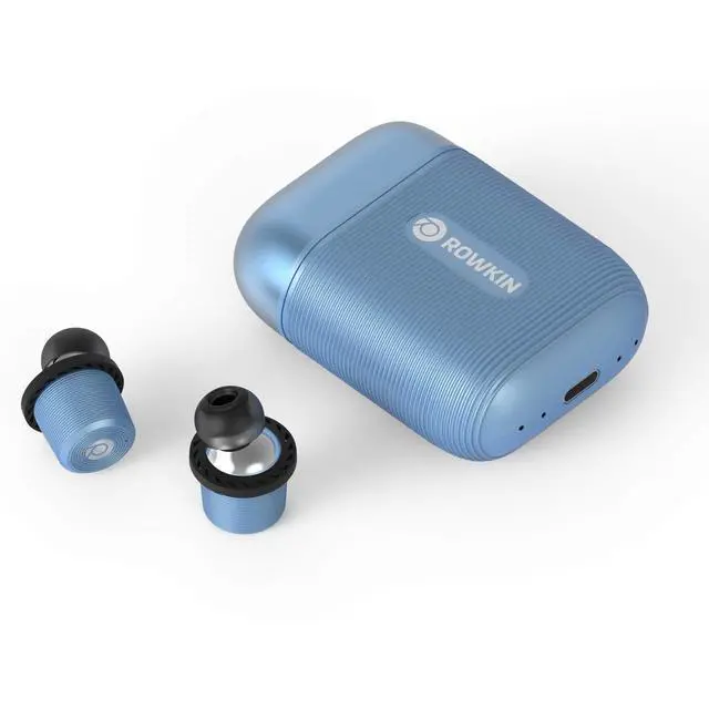 Alt view image 3 of 3 - Ascent Micro True Wireless Earbud Headphones: 17+ Hours, Bluetooth 5, Small Headphones & Charging Case Deep Bass Mic Quick Pairing & Noise Reduction for Android Samsung & iPhone (Slate Gray)