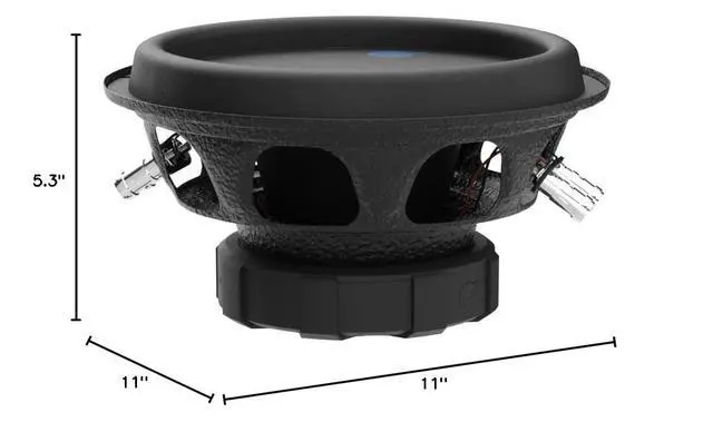 Alt view image 7 of 7 - AC10D Anarchy Series 10 Inch Car Subwoofer - 1500 Watts Max, Dual 4 Ohm Voice Coil, Sold Individually