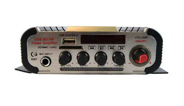 Alt view image 4 of 7 - PA Power Horn Speaker (White) 100 Watt Indoor/Outdoor 80 Watt w/Bluetooth Audio Amplifier