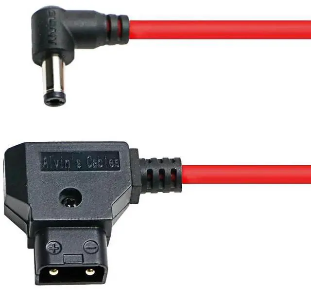 Alt view image 5 of 5 - Ultra Soft Dtap to DC Cable Right Angle for Atomos Shogun,D-tap to 2.1 DC Power Cable for Blackmagic Video Assist,SmallHD 702,for Feelworld FW568 Monitor 1m|39.7in
