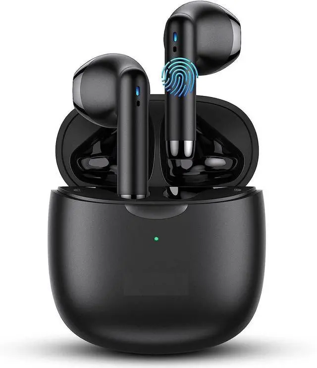 Main image of for iPhone 13/13 Mini / 13 Pro / 13 Pro Max in-Ear Earphones Headset with Mic and Touch Control TWS Wireless Bluetooth 5.0 Earbuds with Charging Case - Black