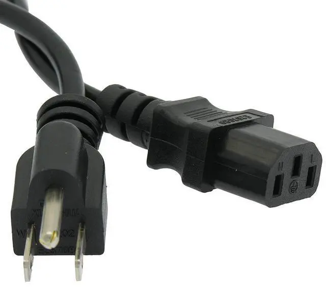 Main image of 2-Pack Value 6FT 3 Prong AC Power Cord Cable Plug for HP ZR2740w 27-inch LED Backlit IPS Monitor