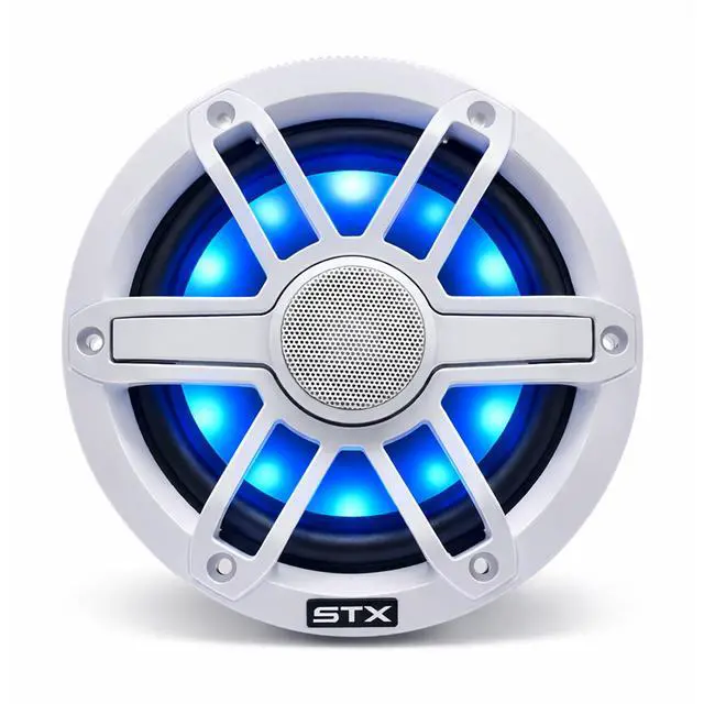 Alt view image 2 of 6 - STX65MXW - 6.5" Marine Coaxial Speakers, 600W Max Power, RGB LED Lighting, Waterproof - Ideal for Boats, UTVs, and ATVs