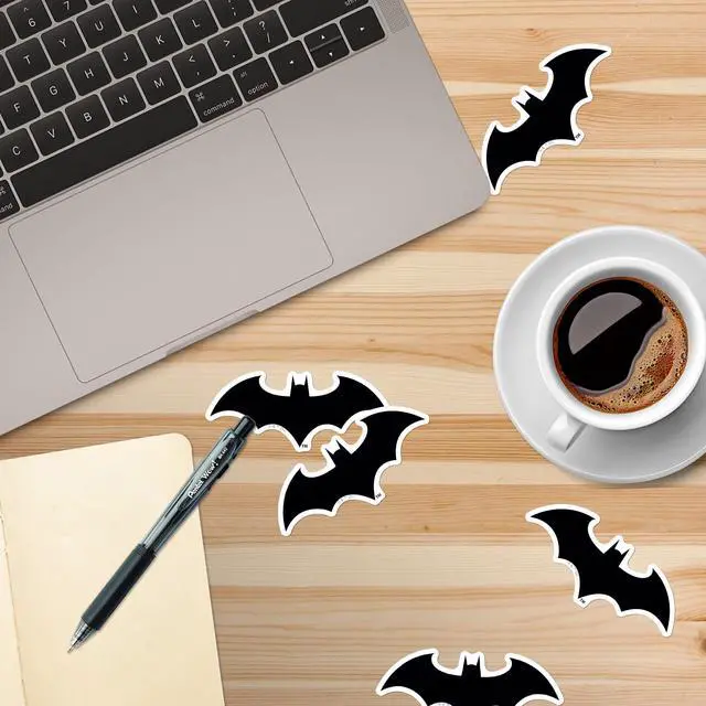 Alt view image 5 of 6 - Batman Hush Logo 150 Vinyl Stickers Waterproof Die-Cut Decals Laptop Car