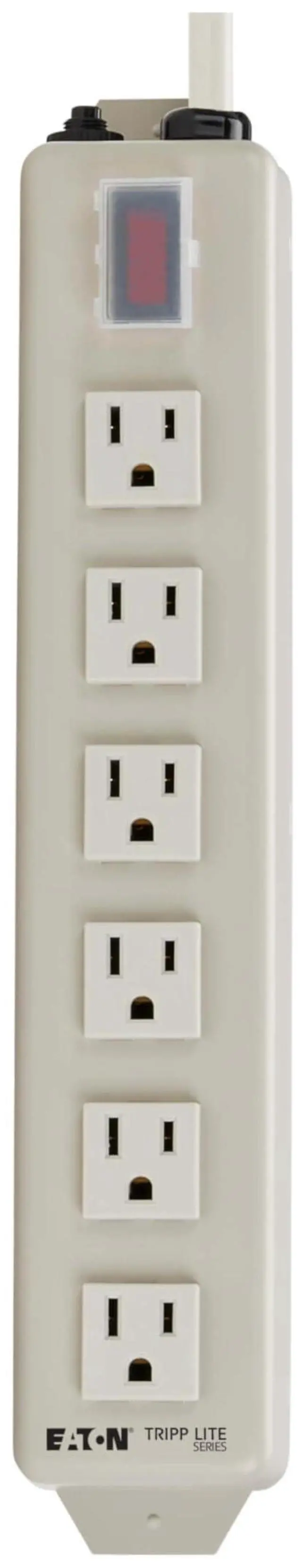 Alt view image 7 of 7 - Eaton Series 6 Outlet Heavy Duty Power Strip, Metal, Under Desk & Wall Mount Option, 15ft Extension Cord, On/Off Switch Cover, Industrial Garage Shop Work Bench Applications (TLM615NC)