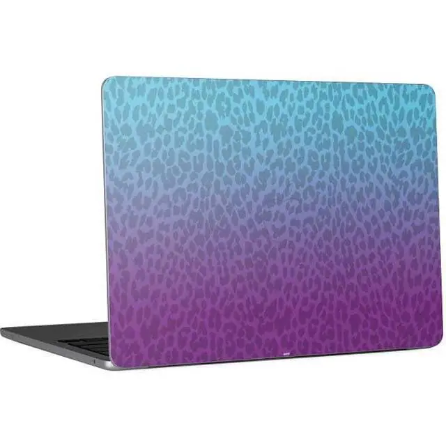 Main image of Decal Laptop Skin Compatible with MacBook Air 13in M4 (2025) - Cheetah Print Purple and Blue Design