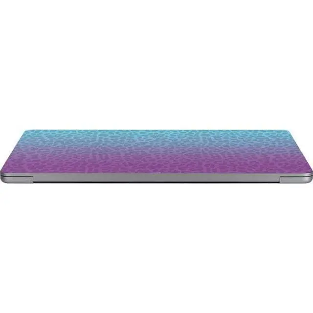 Alt view image 3 of 4 - Decal Laptop Skin Compatible with MacBook Air 13in M4 (2025) - Cheetah Print Purple and Blue Design
