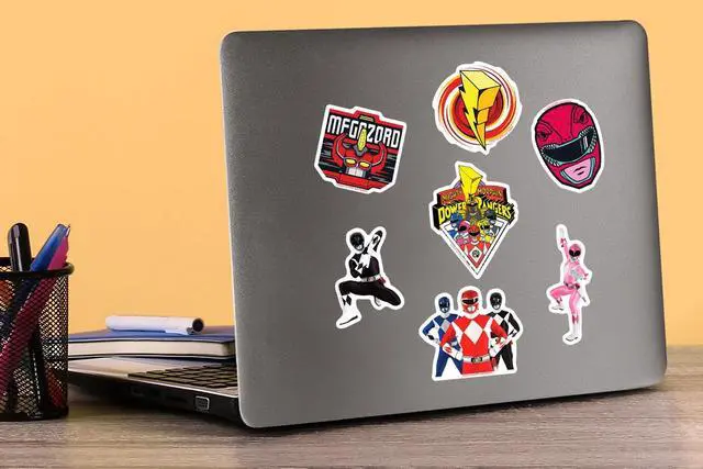 Alt view image 5 of 6 - Mighty Morphin Power Rangers Variety 50ct Vinyl L, Tablet, Indoor/Outdoor