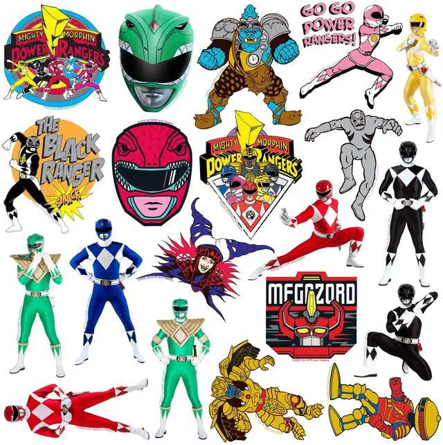 Alt view image 4 of 6 - Mighty Morphin Power Rangers Variety 50ct Vinyl L, Tablet, Indoor/Outdoor