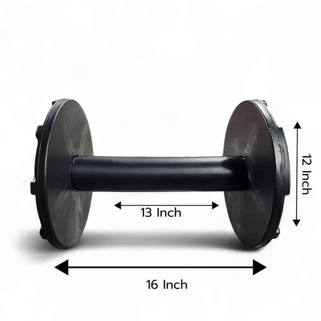 Alt view image 2 of 5 - Large Industrial Empty Reels, 12-Inch Empty Storage Spools, Impact Resistant HDPE Plastic, 4 Length Options for Wire, Cord, Rope and Hose Organization (10, 12in x 16)