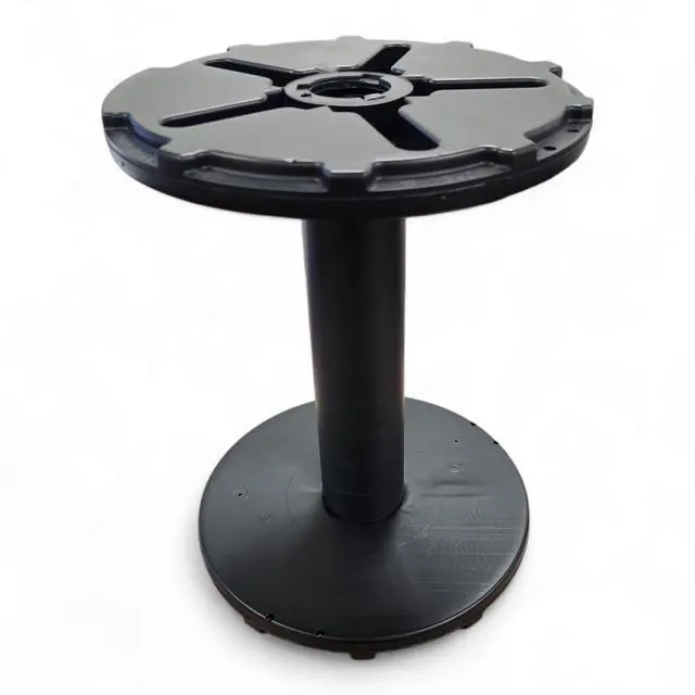 Alt view image 3 of 5 - Large Industrial Empty Reels, 12-Inch Empty Storage Spools, Impact Resistant HDPE Plastic, 4 Length Options for Wire, Cord, Rope and Hose Organization (10, 12in x 16)