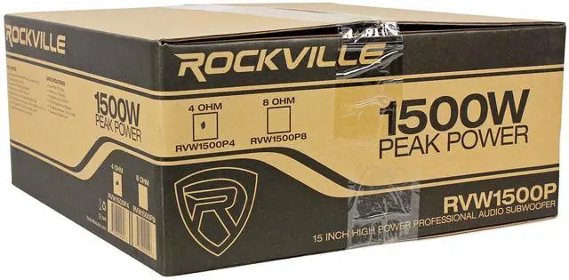 Alt view image 5 of 5 - RVW1500P4 15" Raw DJ PA Replacement Subwoofer, 4 Ohm | 1500W Peak / 750W RMS, 70 Oz Magnet, 2.5" 4-Layer CCAW Voice Coil, Kevlar Cone, Steel Basket, 37Hz-3kHz, 103dB
