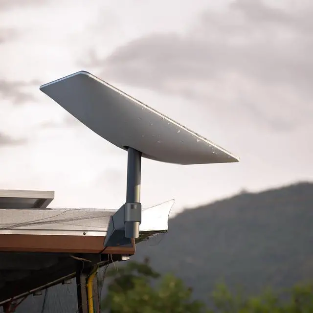 Alt view image 2 of 7 - Long Arm Extending Wall Mount Designed for Starlink Gen2 Internet Satellite Dish, Gray, Mount-SLINK2