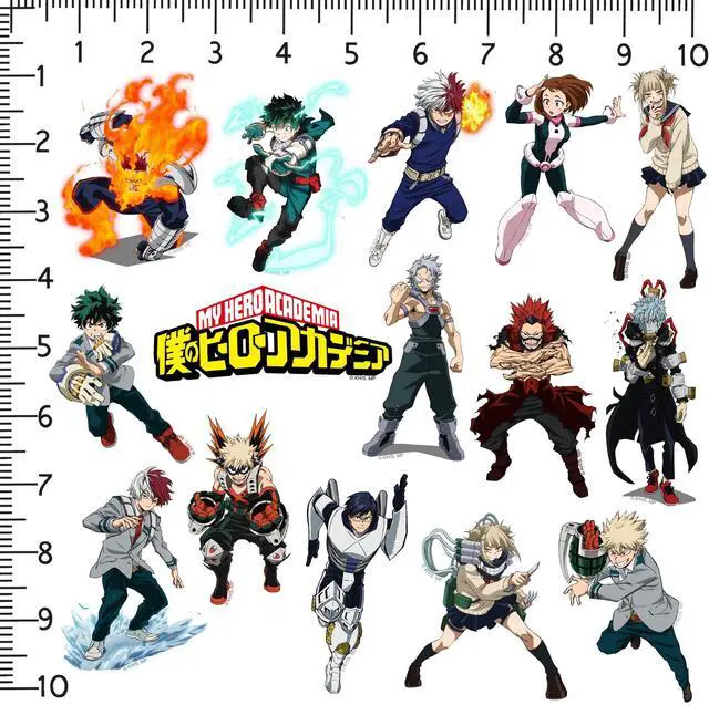 Alt view image 2 of 6 - My Hero Academia Character 200 Vinyl Stickers Waterproof Die-Cut Decals Car