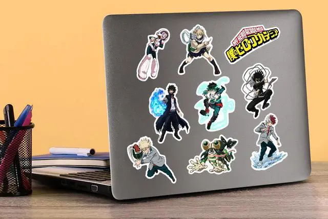 Alt view image 5 of 6 - My Hero Academia Character 200 Vinyl Stickers Waterproof Die-Cut Decals Car