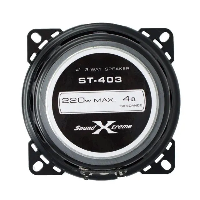 Alt view image 5 of 7 - Pair of 4" in 3-Way 220 Watts Coaxial Car Speakers CEA Rated (2 Speakers)
