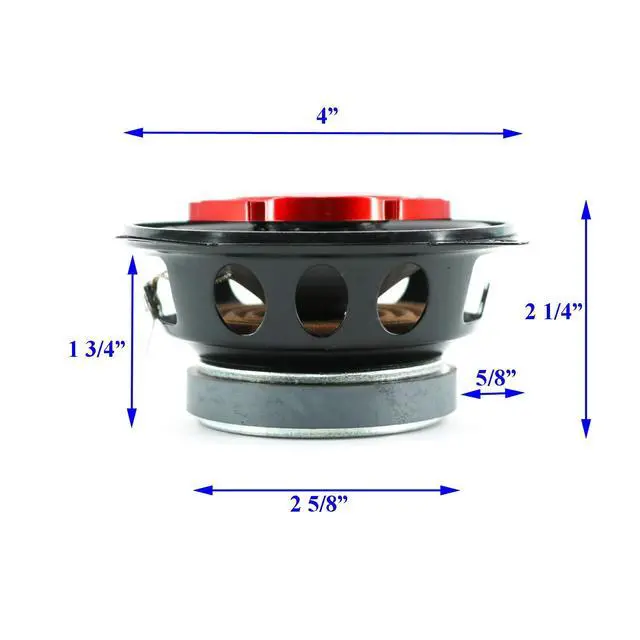 Alt view image 7 of 7 - Pair of 4" in 3-Way 220 Watts Coaxial Car Speakers CEA Rated (2 Speakers)