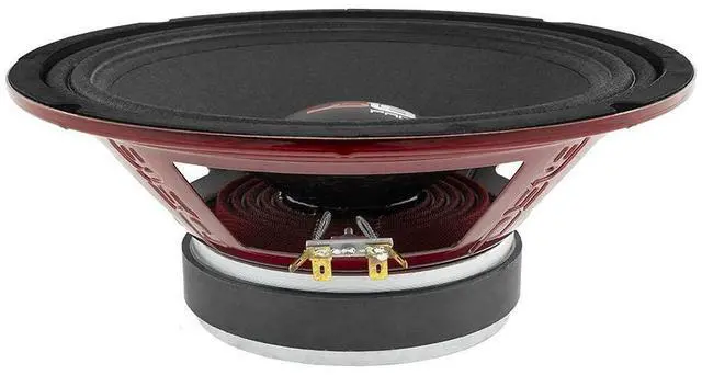 Alt view image 6 of 7 - PRO-X10.4M Loudspeaker - 10", Midrange, Red Steel Basket, 600W Max, 300W RMS, 4 Ohms - Premium Quality Audio Door Speakers for Car or Truck Stereo Sound System (1 Speaker), Black
