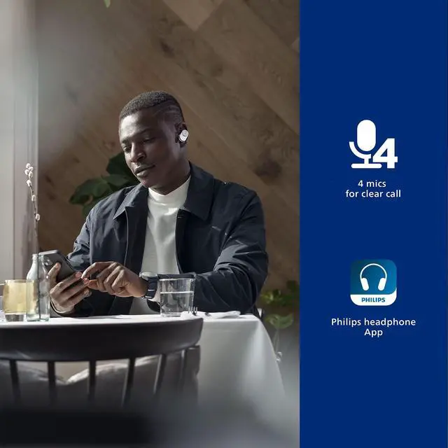Alt view image 6 of 7 - Fidelio T1 True Wireless Headphones with Active Noise Canceling Pro+, Audiophile Quality (White)