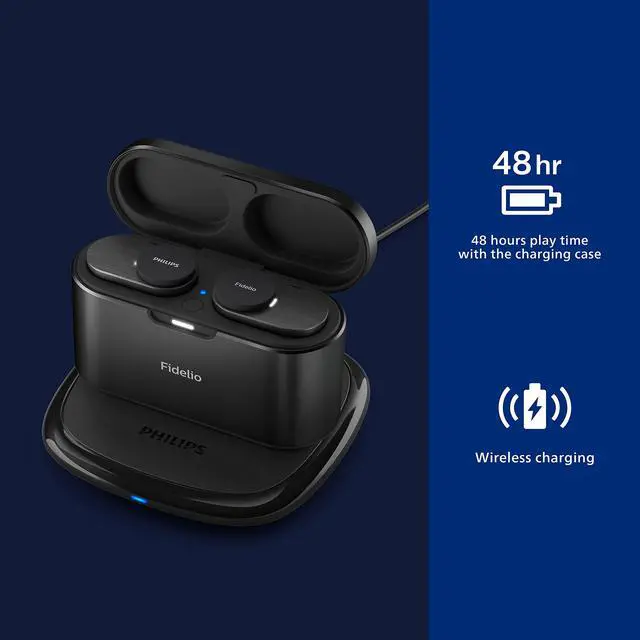 Alt view image 4 of 7 - Fidelio T1 True Wireless Headphones with Active Noise Canceling Pro+, Audiophile Quality, Black