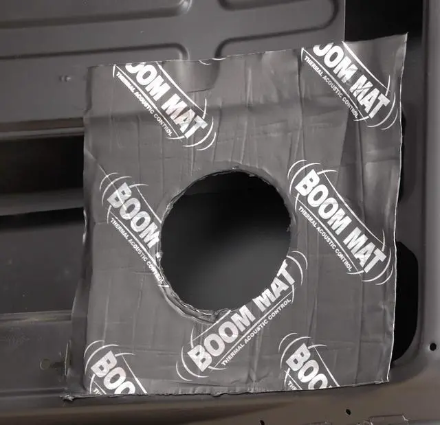 Alt view image 4 of 7 - DEI 050371 Boom Mat Speaker Baffles, 6" x 8" Oval Slim (Pack of 2)