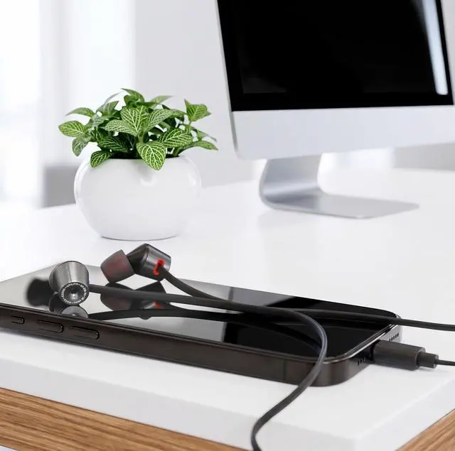 Alt view image 7 of 7 - KEB90 Utility Premium Audiophile Earbuds, Detachable 3.5mm Cord | Noise Isolating Foam Cushions, Silicone Cushions, Aluminum Design, Includes Carry Pouch and 3.5mm Utility Cord, Stealth Grey