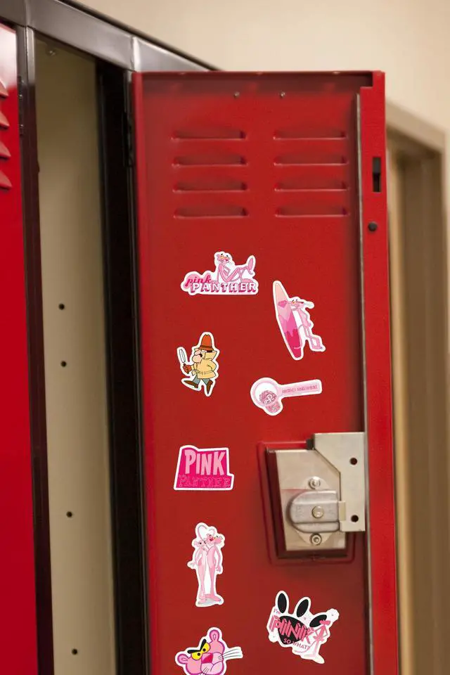Alt view image 6 of 6 - Pink Panther 100 Vinyl Stickers Waterproof Die-Cut Decals Laptop Scrapbook