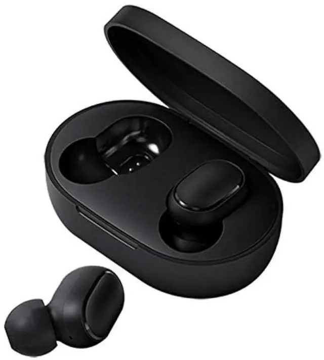 Main image of TWSEJ04LS Redmi Airdots Earphones, Bluetooth, Sweatproof, True Wireless Earbuds, Global Version - Black, Small
