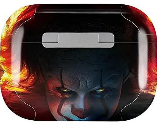 Alt view image 2 of 4 - Decal Audio Skin Compatible with Apple AirPods Pro - Officially Licensed Warner Bros IT Volume 2 Poster Design