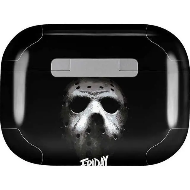 Alt view image 2 of 4 - Decal Audio Skin Compatible with Apple AirPods Pro - Officially Licensed Warner Bros Friday The 13th Jason Voorhees Design