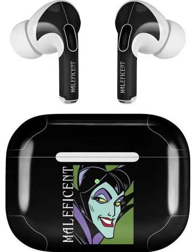 Main image of Decal Audio Skin Compatible with Apple AirPods Pro - Officially Licensed Disney Villains Maleficent Design