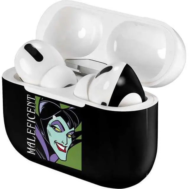 Alt view image 4 of 4 - Decal Audio Skin Compatible with Apple AirPods Pro - Officially Licensed Disney Villains Maleficent Design