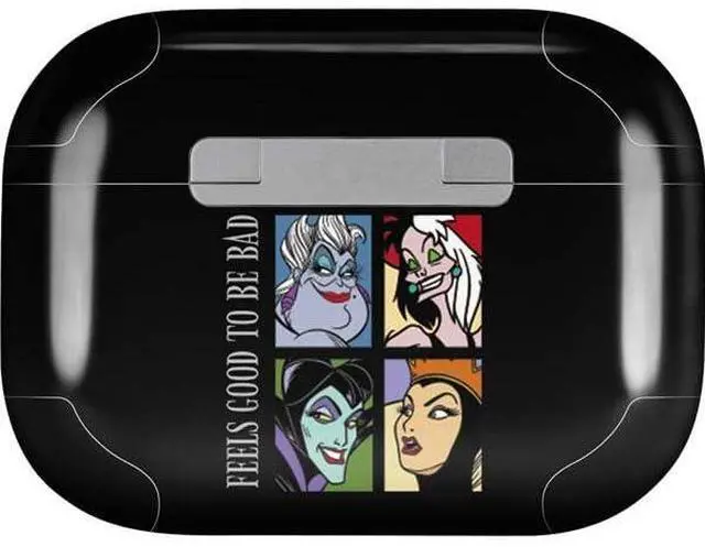 Alt view image 2 of 4 - Decal Audio Skin Compatible with Apple AirPods Pro - Officially Licensed Disney Villains Characters Feels Good to Be Bad Design