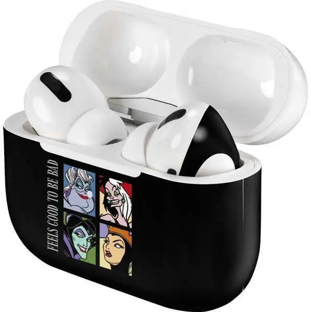 Alt view image 4 of 4 - Decal Audio Skin Compatible with Apple AirPods Pro - Officially Licensed Disney Villains Characters Feels Good to Be Bad Design