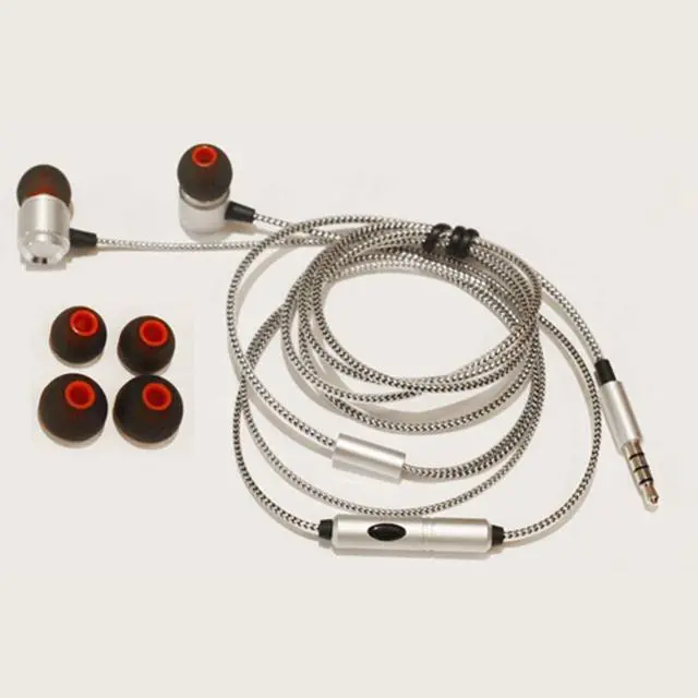 Alt view image 2 of 6 - Hi-Fi Sound Wired Earphones Compatible with Samsung Galaxy Tab A9/A9 Plus/A8/A7 10.4 (2020)/A7 Lite Tablets - Headphones Handsfree Mic Headset Metal Earbuds in-Ear Earpieces