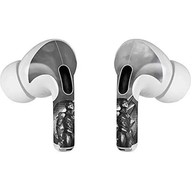 Alt view image 3 of 4 - Decal Audio Skin Compatible with Apple AirPods Pro - Officially Licensed The Justice League (2017) Flash Poster Design